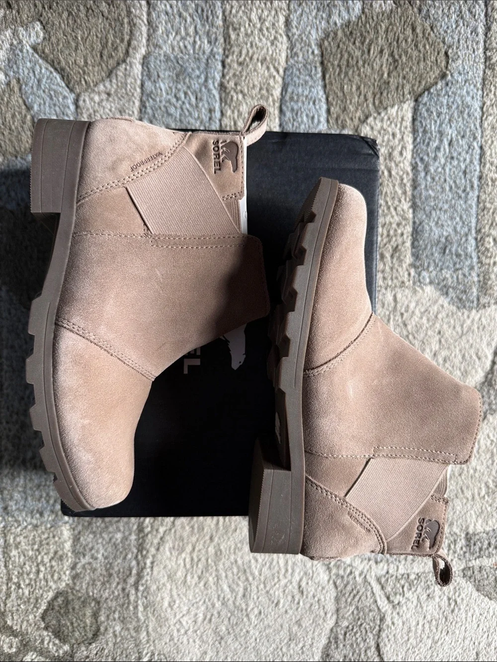 Sorel Youth Taupe Suede Chelsea Ankle Boots